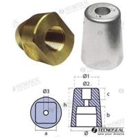TEN00415Q - VIERKANTE CONISCHE ANODE
