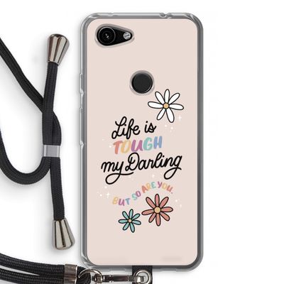 Tough Life: Pixel 3a Transparant Hoesje met koord