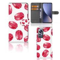 Xiaomi 12 | 12X | Book Cover | Pink Macarons | Portemonnee hoesje