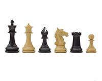 Columbus Series ebbenhouten schaakstukken - 10,2 cm