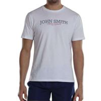 Heren-T-Shirt met Korte Mouwen John Smith Efebo Wit Maat L
