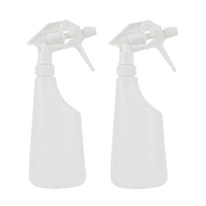 Plantenspuiten/waterspuiten - 2x - 0,6 liter - transparant - kunststof - Waterverstuivers