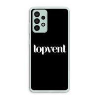 Topvent Zwart: Samsung Galaxy A52s 5G Transparant Hoesje