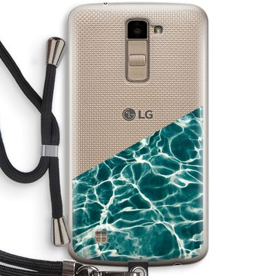 Weerkaatsing water: LG K10 (2016) Transparant Hoesje met koord