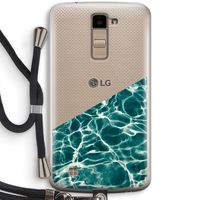 Weerkaatsing water: LG K10 (2016) Transparant Hoesje met koord