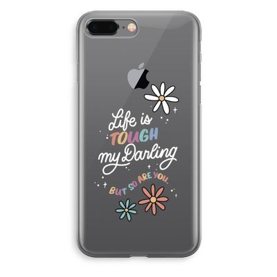 Tough Life: iPhone 8 Plus Transparant Hoesje