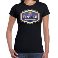 Topper glamour girl t-shirt voor de Toppers zwart dames