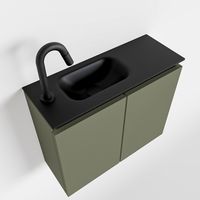 Toiletmeubel Mondiaz Ture | 60 cm | Meubelkleur Army | Eden wastafel Urban Links | 1 kraangat