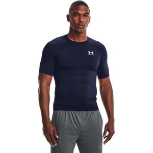 Under Armour HeatGear Ondershirt Donkerblauw Wit