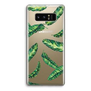 Lange bladeren: Samsung Galaxy Note 8 Transparant Hoesje