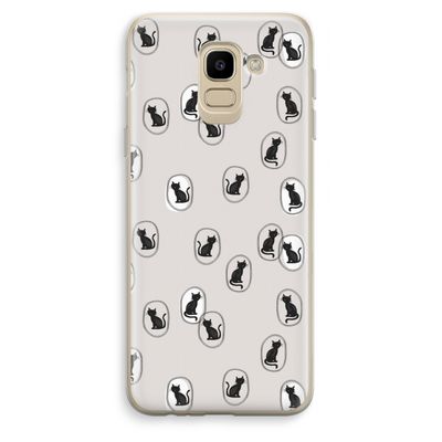 Miauw: Samsung Galaxy J6 (2018) Transparant Hoesje