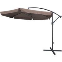 Viking Choice  Zweef parasol 300 cm - Tuinparasol beige - inklapbaar - kruisvoet voor tegels - thumbnail