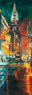 Kunstdruk Jürgen Schmiedekampf - and the red-light was in my mind 34x99cm