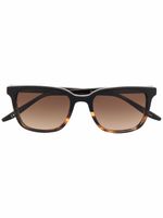 Barton Perreira lunettes de soleil Joe à monture effet écaille de tortue - Marron