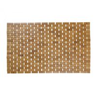 Badmat bamboe - 50x80 cm - met anti-slip strips - thumbnail