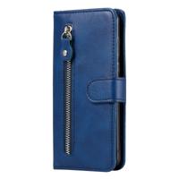 Samsung Galaxy A35 hoesje - Bookcase - Pasjeshouder - Portemonnee - Rits - Kunstleer - Blauw