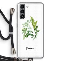 Green Brush: Samsung Galaxy S21 Transparant Hoesje met koord
