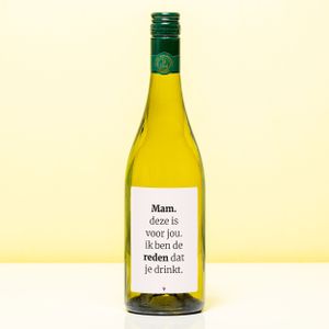 Wijnfles De Reden Dat Ze Drinkt - Wit (Sauvignon Blanc)