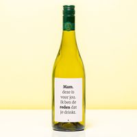 Wijnfles De Reden Dat Ze Drinkt - Wit (Sauvignon Blanc)