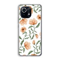 Peachy flowers: Xiaomi Mi 11 Transparant Hoesje