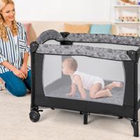 3-In-1 Box voor Baby's van 0 tot 3 Jaar Afneembare Luiertafel Matras Muziekdoosje Opbergtas met Vergrendelbare Wielen en Draagtas