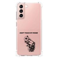 Samsung Galaxy S21 FE Anti Shock Case Gun Don't Touch My Phone - thumbnail