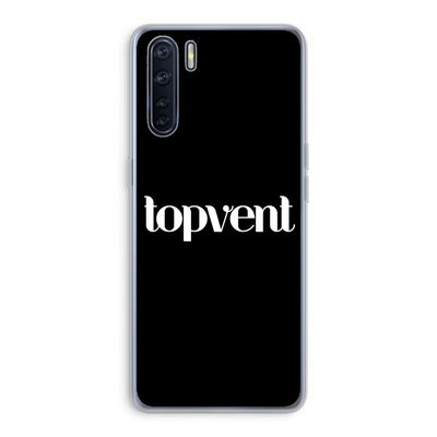 Topvent Zwart: Oppo A91 Transparant Hoesje