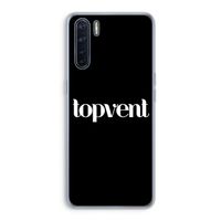 Topvent Zwart: Oppo A91 Transparant Hoesje