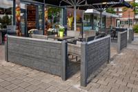 Berton borderpaal Hunze antraciet tussenmodel 145 cm Tuindeco - Tuindeco