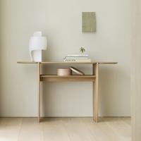 Ethnicraft Sidetable 'PI' Geolied Eikenhout, 130cm, kleur Naturel Ethnicraft Sidetable 'PI' Geolied Eikenhout, 130cm, kleur Naturel