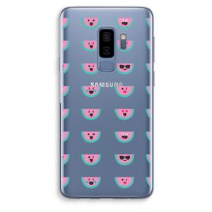 Smiley watermeloenprint: Samsung Galaxy S9 Plus Transparant Hoesje