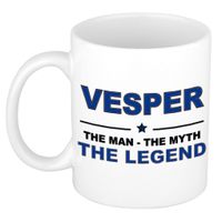 Naam cadeau mok/ beker Vesper The man, The myth the legend 300 ml   -