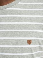 Jack & Jones / t-shirt jprBlutom Stripe in grijs - thumbnail
