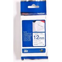 Brother Fabric Labelling Tape - 12mm, Blue/White