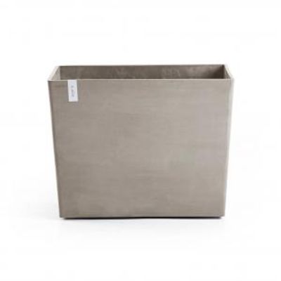 Ecopots Paris op wielen kunststof bloempot Taupe - Ø 81,6 cm