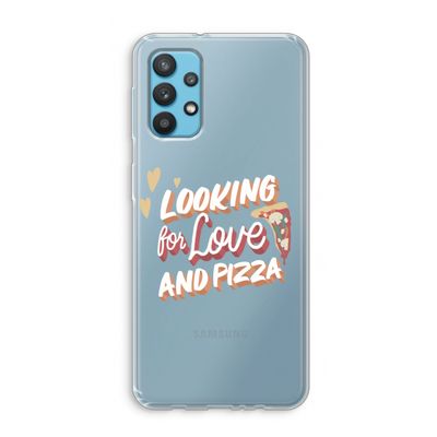 Pizza is the answer: Samsung Galaxy A32 4G Transparant Hoesje