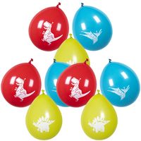 Boland 18x dino ballonnen - ca. 25 cm - Feestversiering en decoraties