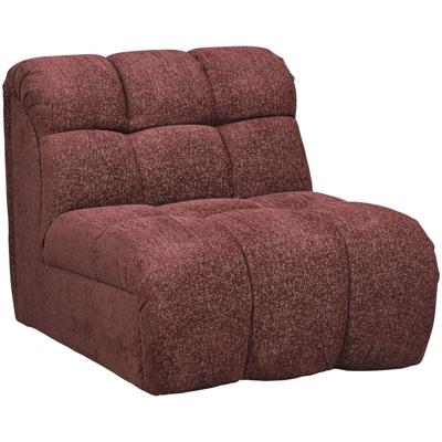 Leen Bakker - Draaifauteuil Beau - Raven - Wijn - Stof - Rood - 98x81x77 Cm