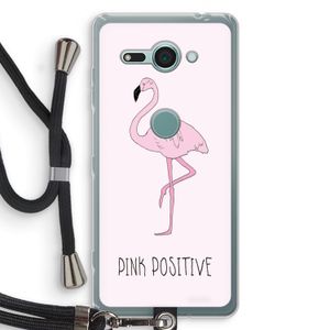 Pink positive: Sony Xperia XZ2 Compact Transparant Hoesje met koord