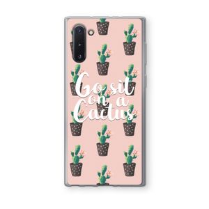 Cactus quote: Samsung Galaxy Note 10 Transparant Hoesje