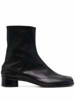 Maison Margiela bottines en cuir à bout Tabi - Noir - thumbnail