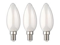 LIVARNO Set van 3 LED-filamentlampen (Kaars E14, melkachtig) LIVARNO Set van 3 LED-filamentlampen (Kaars E14, melkachtig)