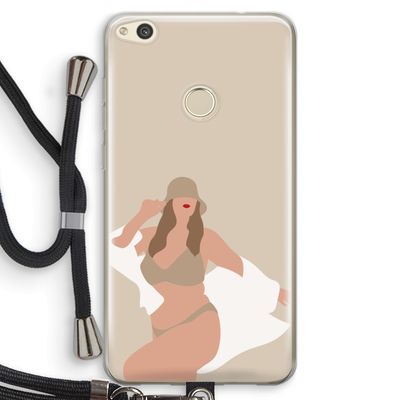 One of a kind: Huawei Ascend P8 Lite (2017) Transparant Hoesje met koord