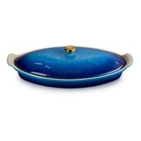 LE CREUSET - Aardewerk - Ovenschaal Vis Heritage 34cm Azure