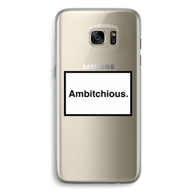 Ambitchious: Samsung Galaxy S7 Edge Transparant Hoesje