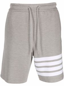 Thom Browne short de sport à rayures Ottoman - Gris