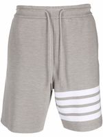 Thom Browne short de sport à rayures Ottoman - Gris - thumbnail