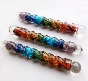 Orgone Wand Twisted-Chakra