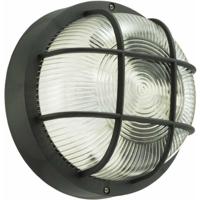 Buitenlamp - rond - bulleye lamp - zwart - E27 fitting - waterdicht - IP54 - 18 cm