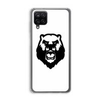 Angry Bear (white): Samsung Galaxy A12 Transparant Hoesje